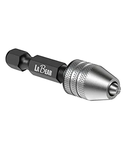 Drill Chuck Keyless Mini Adapter ¼ Inch Hex Shank | 0.3 - 3.2mm Capacity for