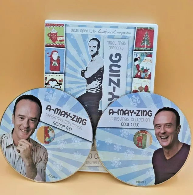 Crafters Companion ~ CD-ROM doble de papercrafting ~ Artesanía a-may-zing en Navidad