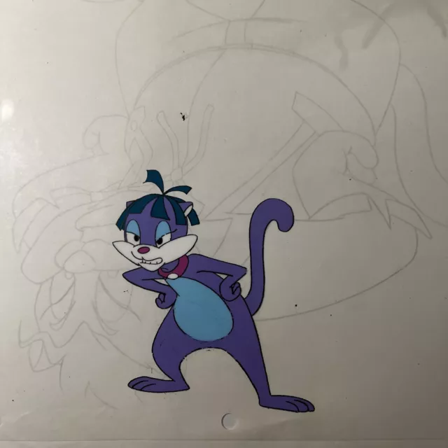 1990s Littlest Pet Shop Cartoon Animation Cel w/ original Production Drawing