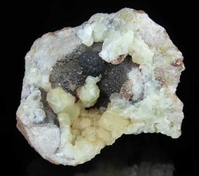 QUARTZ geode with Calcite * Cornwall, England