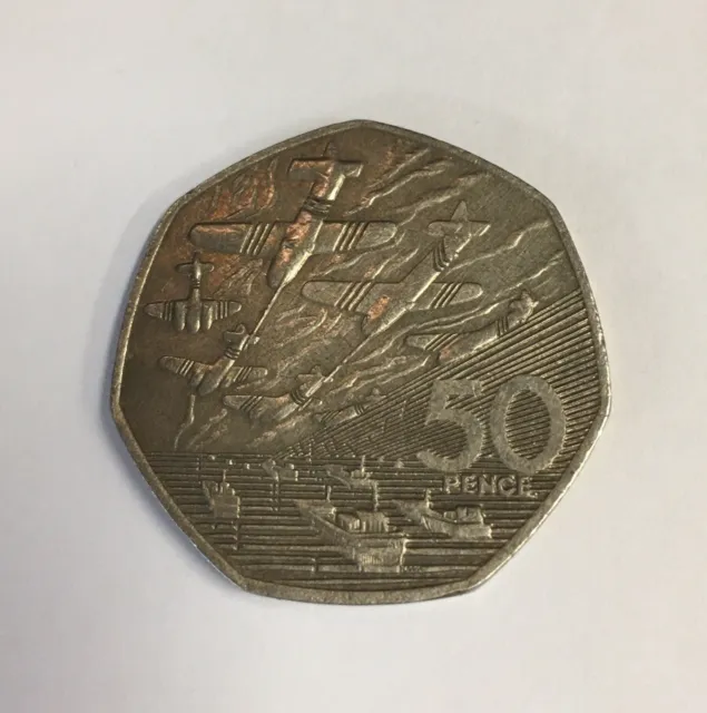 1994 50P Coin D Day Landing Old Large Style Fifty Pence Battle Of Britain