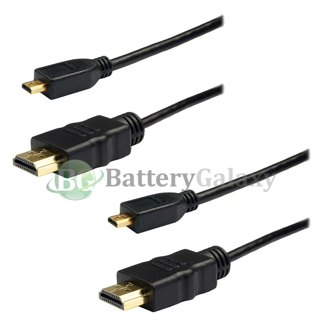 2 6FT HDMI to Micro HDMI Cable for Smartphone Tablet Amazon Kindle Fire HD HOT!