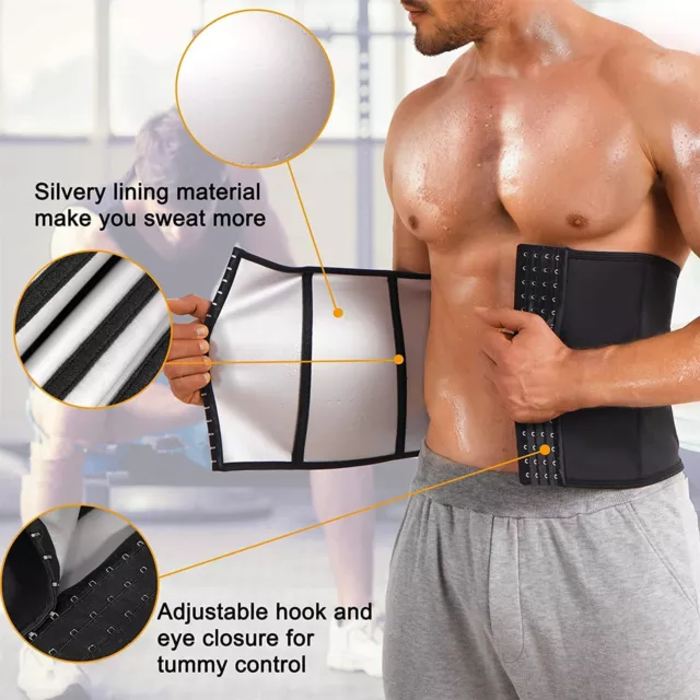 Men Corsets Thickening Perspiration Front Closure Men Corsets Workout