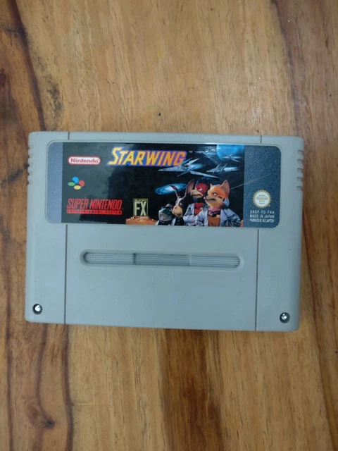 Starwing Pal Snes FAH, Super Nintendo Cartouche Seule, Superbe État