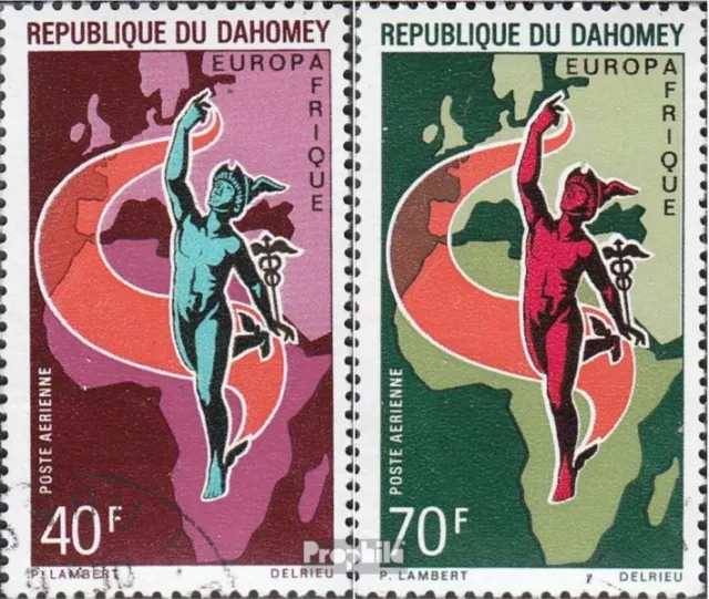 Dahomey 427-428 (complete issue) used 1970 Europafrique