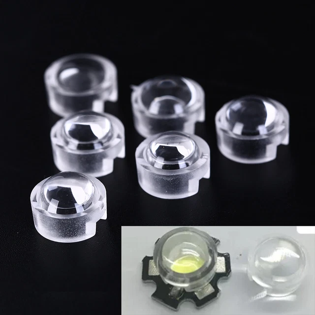 10 x 13 mm mini obiettivo IR 15 30 45 60 90 100 gradi per diodo LED ReflecAGH7