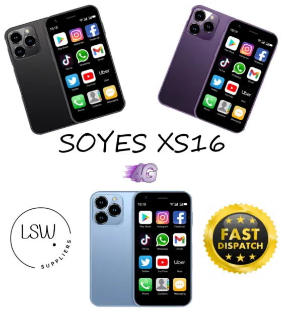 SOYES XS16 Mini Android10.0 Smartphone 4G Network 2GB RAM 16GB ROM 3"Display