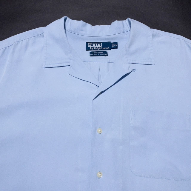 VINTAGE POLO RALPH Caldwell Lauren Men Shirt Short Sleeve Button 