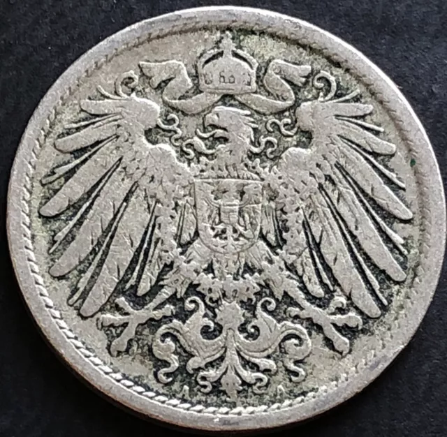 Germany-1903-10 Reich Pfennig Coin -Kaiser Wilhelm Ii —Mint  A-Berlin --#Gr598