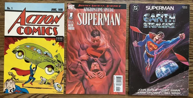 Superman Kingdom Come Special Action Comics No 1 Reprint 1992 Earth Stealers Lot