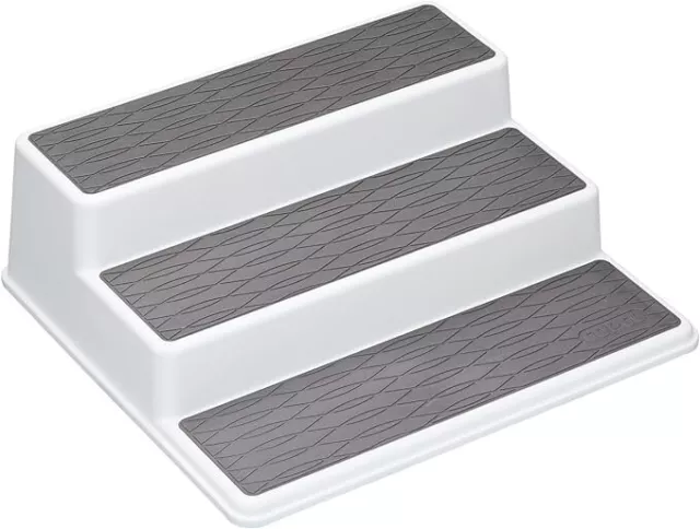 Copco Basics 3-stufiges Gewürzregal für Innenschrank, 26 x 23 x 8,5 cm, weiß/grau