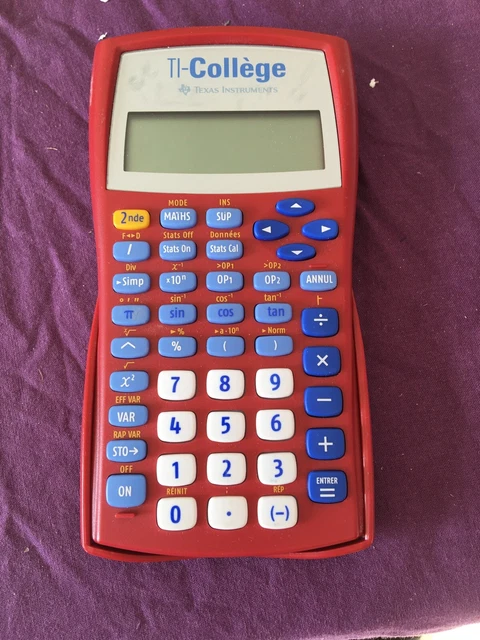 Calculatrice Texas Instruments Ti College X2 – Scientifique – Occasion