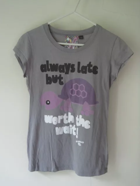 Newbreed Girl always late but worth the wait top grey from Topshop size S