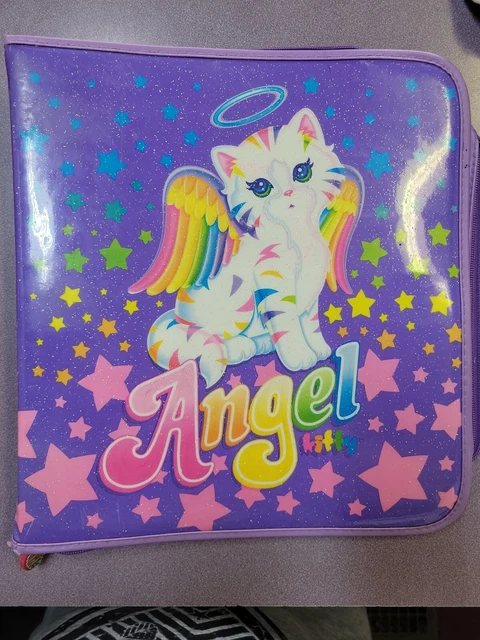 Lisa Frank Chrissy Angel Kitty 3 Ring zippered trapper keeper. Lisa Frank Chrissy Angel Kitty 3 Ring zippered trapper keeper.