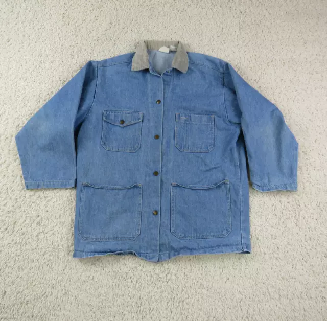 Candies Jean Jacket Womens Medium Blue Coat Outdoors Button Up Ladies