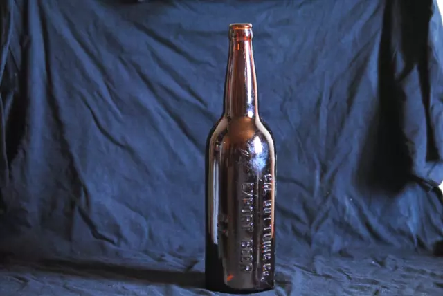 vintage antique brown glass bottle cal bottling co export beer sf