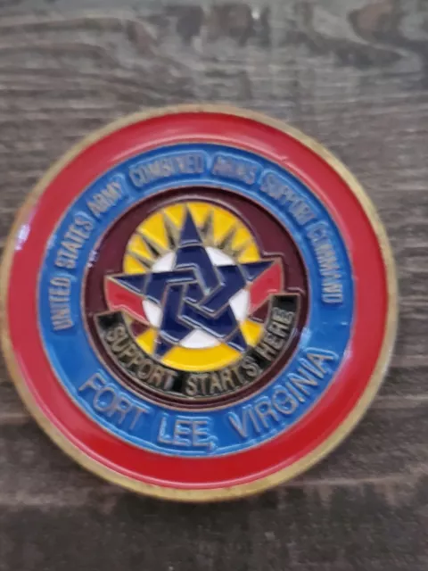 US Army Combined Arms Fort Lee Challenge Coin