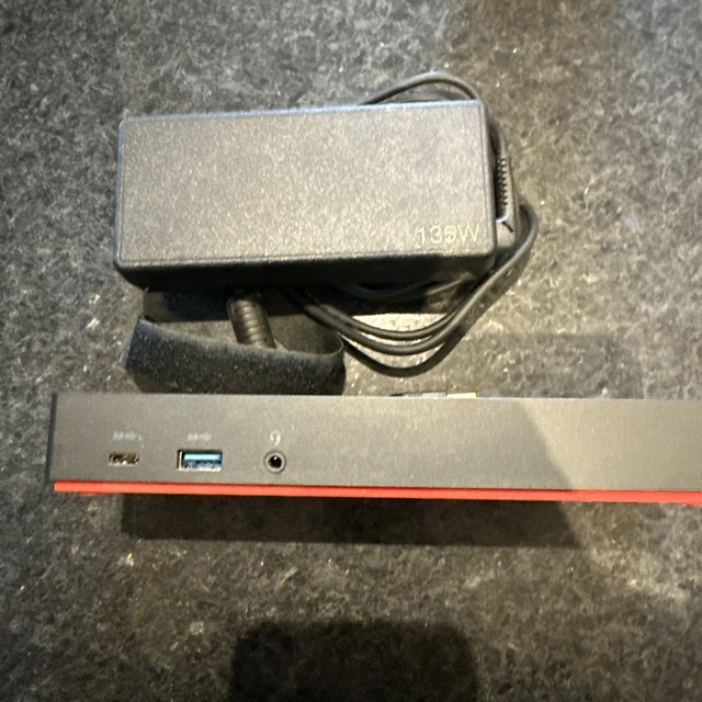Lenovo ThinkPad Hybrid USB-C Docking Station (Model DUD9011D1) - Single Cable Laptop Dock For Workstation Setup