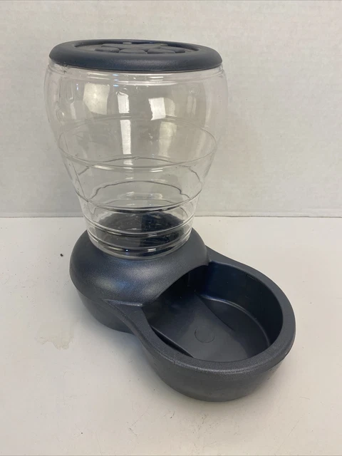 Dog Cat Pet Feeder Stainless Steel Bowl Dish Food Water Hopper Dispenser 2lb Pet
