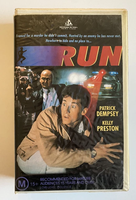 RUN [VHS] HOLLYWOOD Pictures Video Big Box Ex-Rental Tape Patrick ...