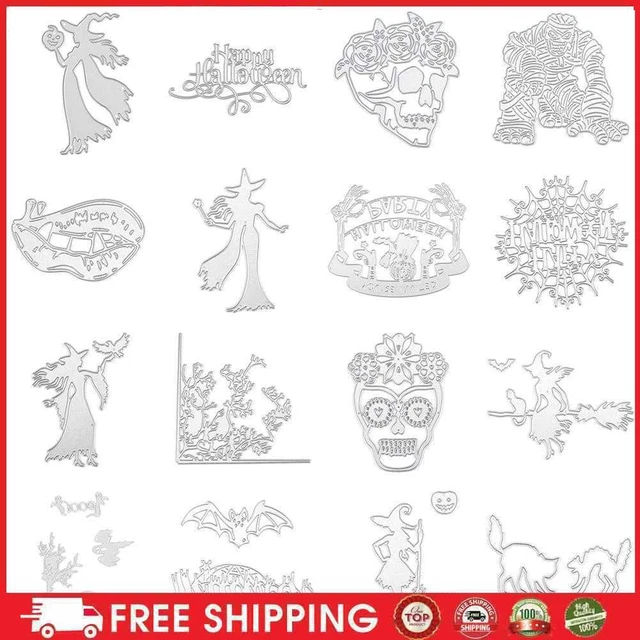 Halloween Cutting Dies Stencils Scrapbooks Embossing DIY Crafts Album Card