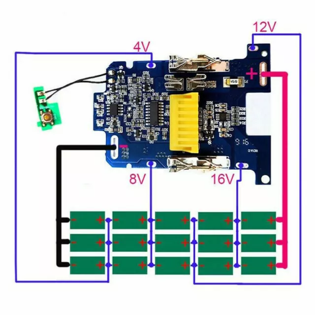 BL1830 Li-Ionen Akku BMS PCB Lade Schutz Platine für Makita 18V BL1850 BL1860 KG