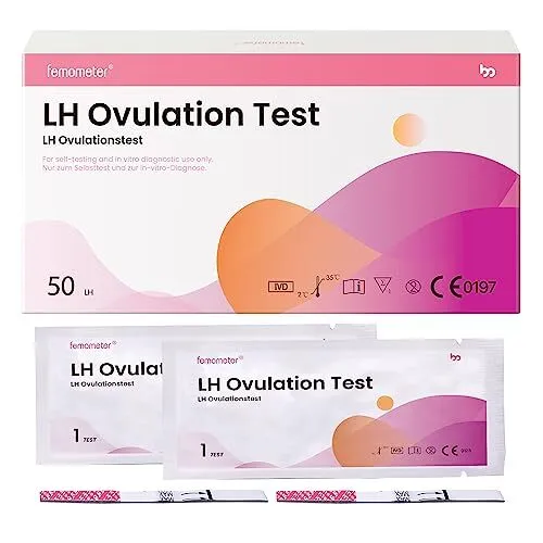 50 Ovulationstests 25 miu/ml, Sensitive Fruchtbarkeits-Vorhersage Teststreifen