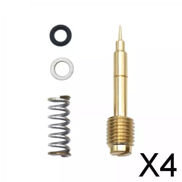 4X Air Fuel Mixture Screw Spare Parts Carb Kit for Keihin Cvk34/36/40 CV40
