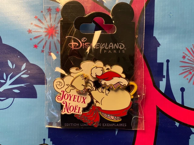 PIN DISNEYLAND PARIS Joyeux Noel 2023 Mme Samovar - Edition Limitée à