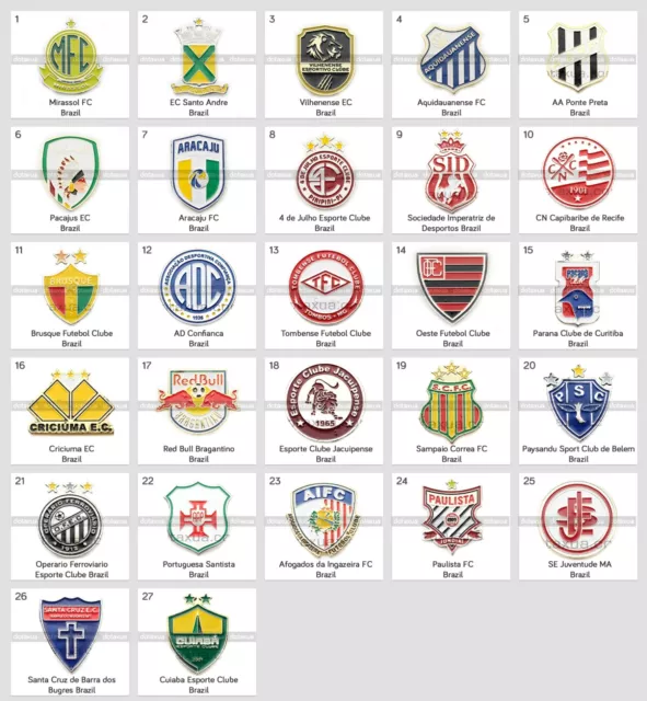 Badge Pin Brazil Clubs Football Part 1