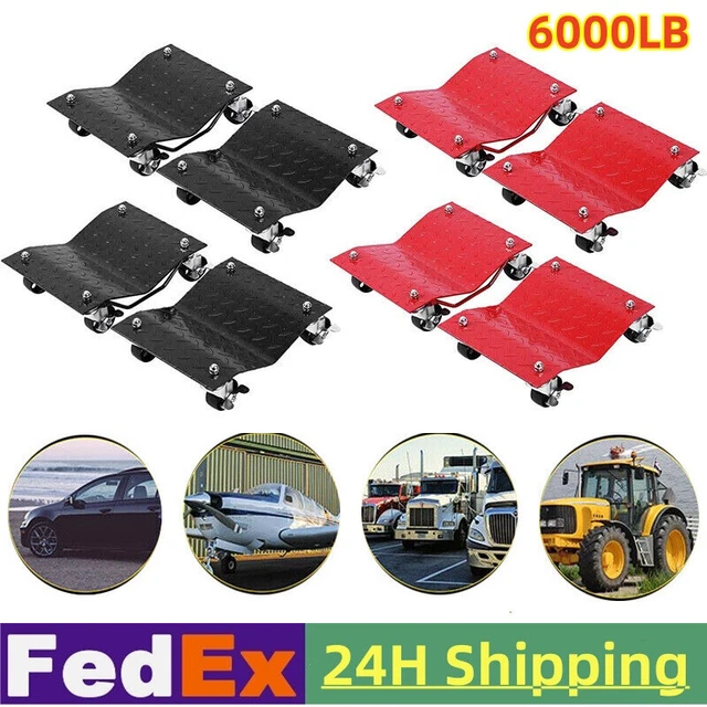 UPGRADED CAR DOLLY Wheel Tire Dolly 4x Heavy Duty Skate Auto Repair