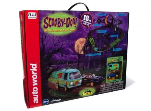 SCOOBY DOO INCONTRA Batman & Robin slot auto set corsa ippodromo 1:18