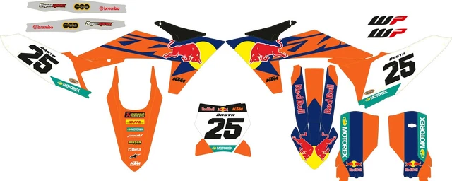 Kit déco Ktm Rockstar V5 KTM 125 144 150 250 450 505 SX SXF 2007 2010