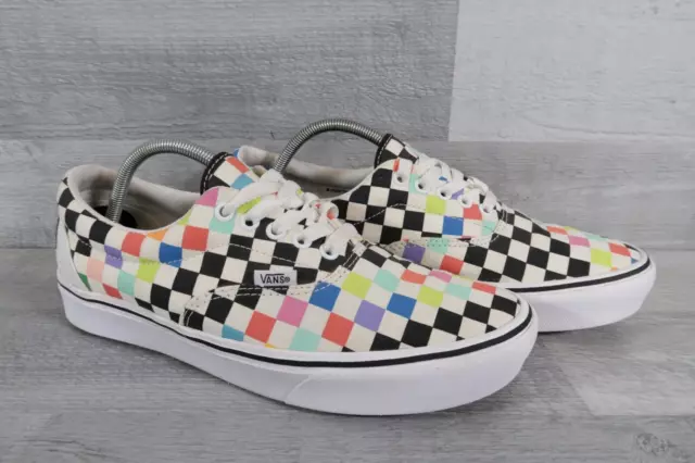 VANS X MOMA UK 8 Comfycrush Checkerboard Lace Up Trainers Museum