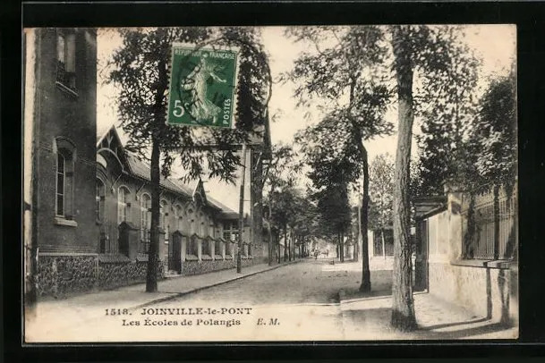CPA Joinville-le-Pont, Les Écoles de Polangis 1912