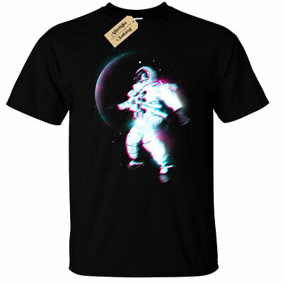 Kids Boys Girls Space Blur T-Shirt Mens astronaut moon trippy outerspace