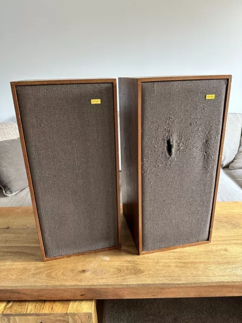 Spendor BC1 Loudspeakers, Consecutive Serial Numbers, Cabinets Need Some TLC