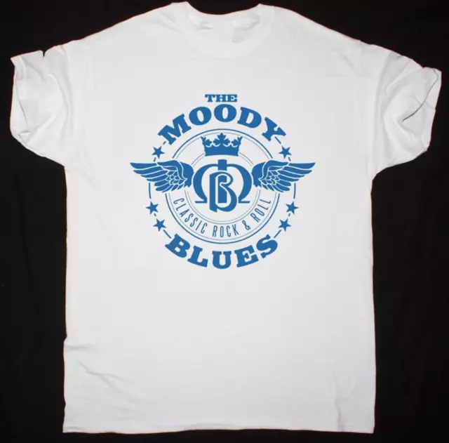 Vtg The Moody Blues band T-shirt White Short Sleeve all sizes JJ3885
