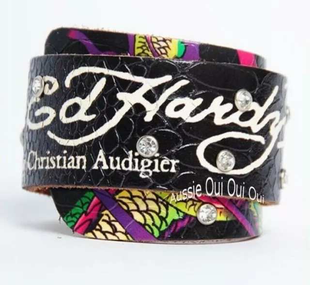 Ed Hardy Women's Quartz Silver-tone Alloy Bracelet Watch 40mm In Metallic |  ModeSens