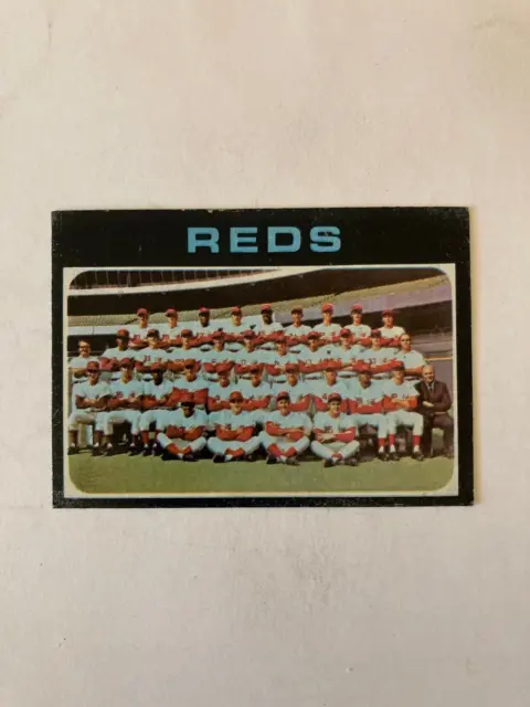 1971 CINCINNATI REDS Team Card-Topps Set Break-Baseball Card#357 CENTERED
