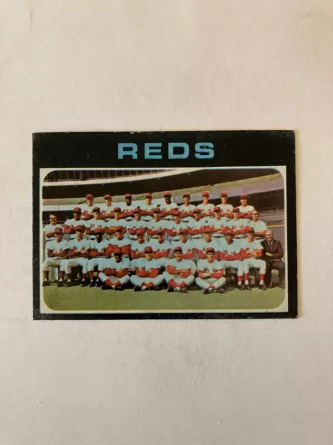1971 CINCINNATI REDS Team Card-Topps Set Break-Baseball Card#357 CENTERED 1971 CINCINNATI REDS Team Card-Topps Set Break-Baseball Card#357 CENTERED