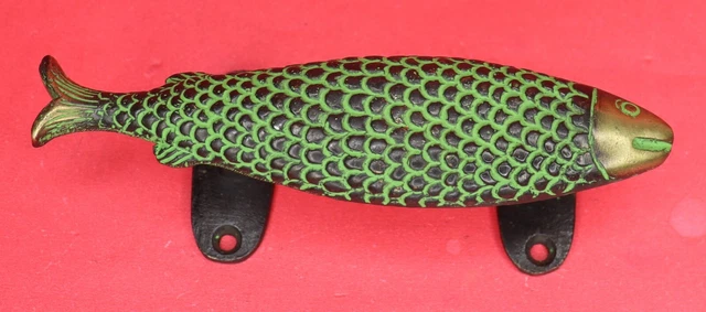 Fish Shape Vintage Style Handcrafted Brass Door Handle Window Drawer Pull Knob