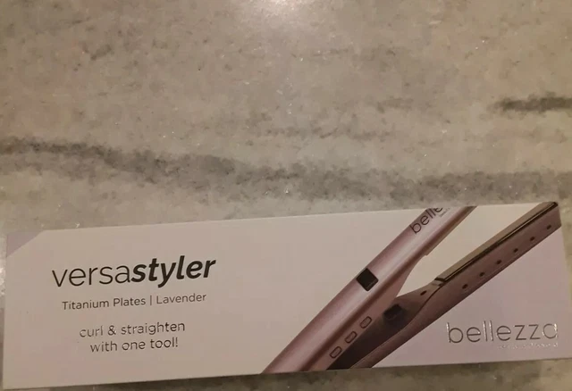 New Bellezza VersaStyler Titanium Plates Twisted Flat Iron Lavender Xmas Gift!!! New Bellezza VersaStyler Titanium Plates Twisted Flat Iron Lavender Xmas Gift!!!