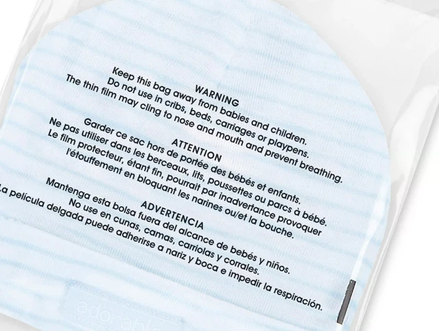 1000 6X6 Premium Suffocation Warning Clear Plastic Self Seal Poly Bags 1.5 Mil