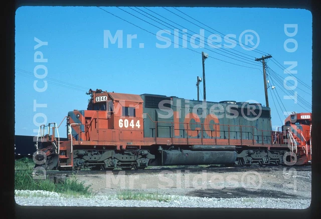Original Slide ICG Illinois Central Gulf SD40-2 6044 E. St. Louis IL 1984