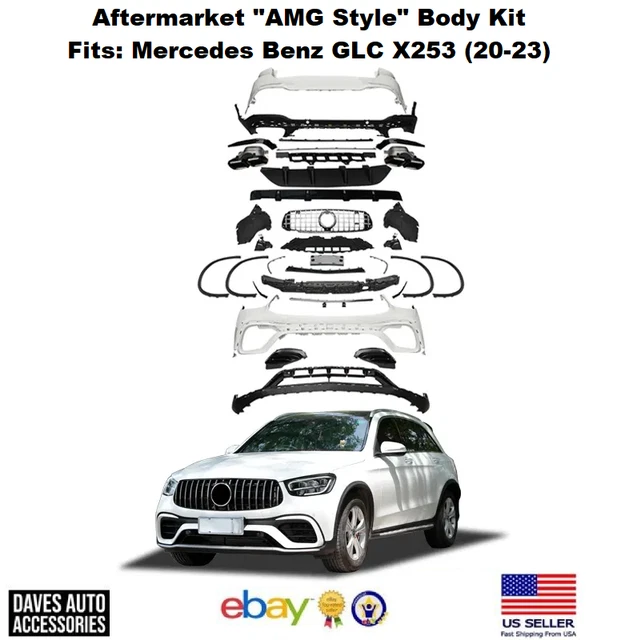AFTERMARKET AMG STYLE Full Body Kit For Mercedes Benz GLC X253 Facelift ...
