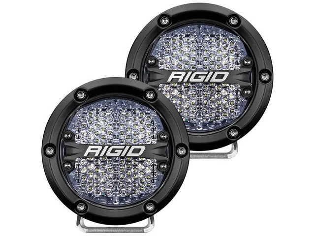Rigid Industries 360-Series 4in LED Off-Road Diffused Beam White Backlight Pair