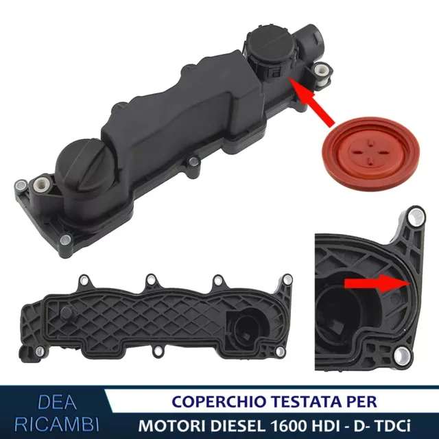 Coperchio Testata Motore Punterie per FORD C-MAX, FOCUS II 1.6 TDCi CPCT004