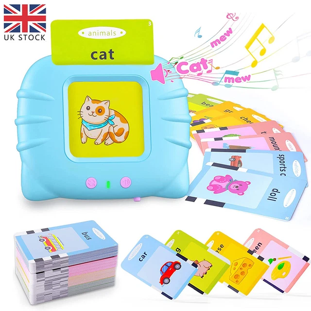 TALKING FLASH CARDS For Toddlers Preschool Words Learning Cards Toy For