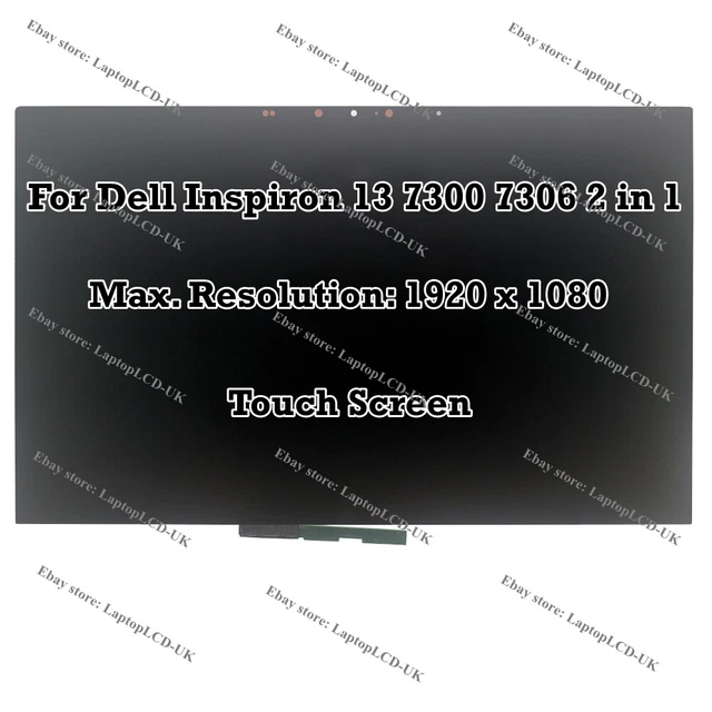 13.3" Dell Inspiron 13 7300 7306 2-in-1 FHD LCD LED Panel Touch Screen Assembly